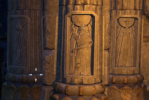 al-Danobia door puzzle 6 tumblers to bypass the pillars