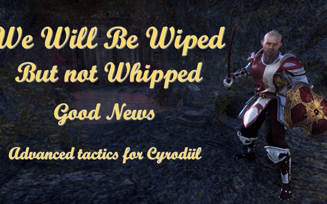 We will be wiped, but not whipped.
